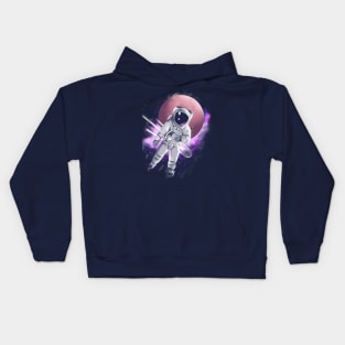 FOUND IN SPACE HANGING OUT FOR INTROVERTS Kids Hoodie